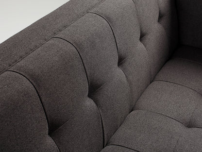 Dvivietė sofa-lova by-TOM - anglis(et95), riešutas