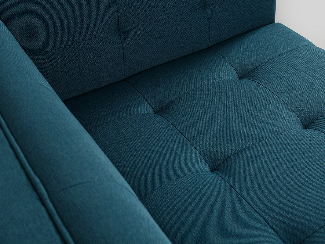 Trivietė sofa-lova by-TOM - jūros bangos(et85), natūrali