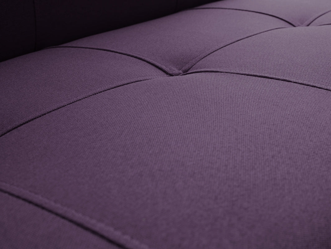 Dvivietė sofa-lova MODES - slyva(1309), juoda
