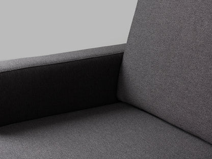 Kampinė sofa su šezlongu 2 vietų SCANDIC R - anglies(et95), natūrali