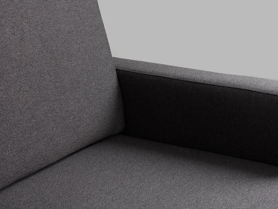 Trivietė sofa SCANDIC - anglis(et95), natūrali