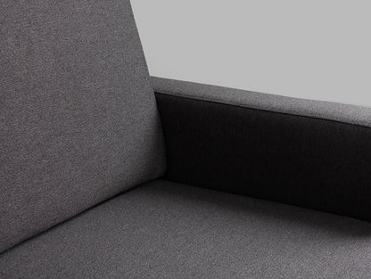 Trivietė sofa SCANDIC - anglis(et95), natūrali