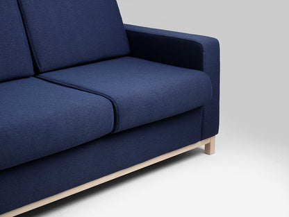 Trivietė sofa-lova SCANDIC - rašalas(et80), natūralus