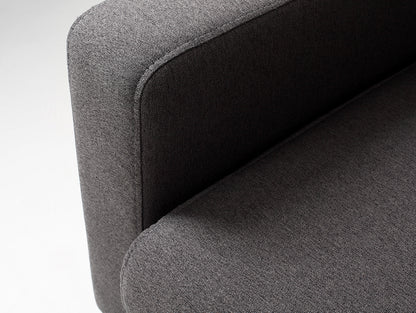 Kampinė sofa su šezlongu 3 vietų SCANDIC L - anglies(et95), natūrali