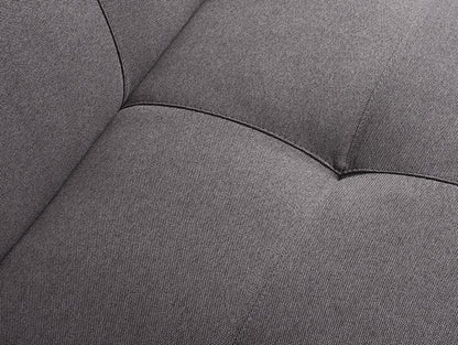 Dvivietė sofa-lova SLEEK - plieninė(et91), juoda
