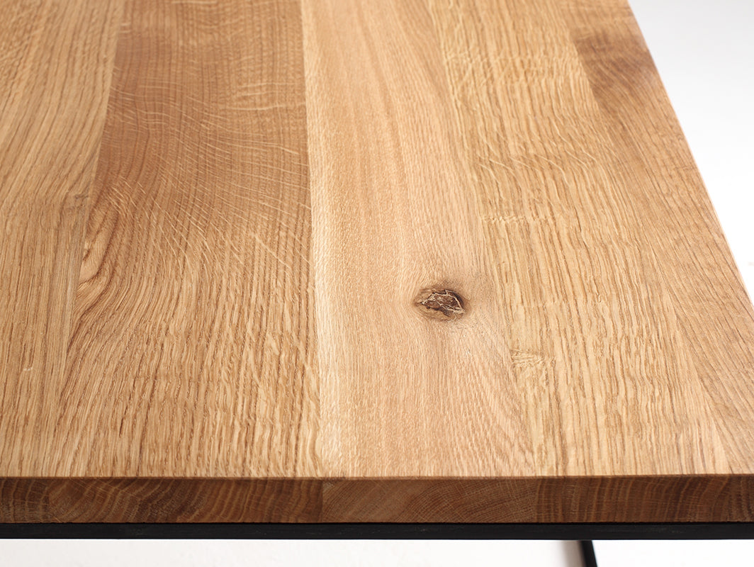 Kavos staliukas TENSIO SOLID WOOD 80 - ąžuolas, juodas
