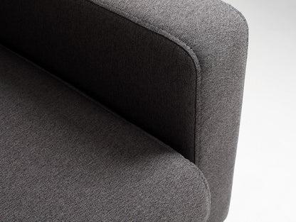 Dvivietė sofa-lova SCANDIC - anglies(et95), natūrali