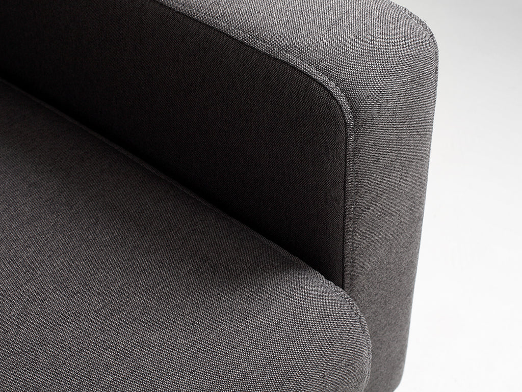Dvivietė sofa SCANDIC - anglis(et95), natūrali