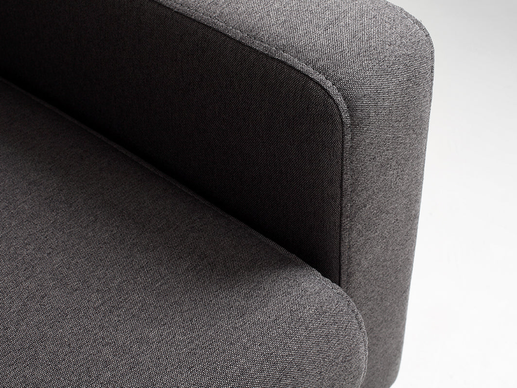 Dvivietė sofa SCANDIC - anglis(et95), natūrali