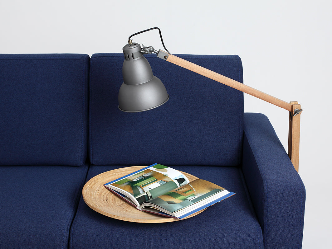 Trivietė sofa-lova SCANDIC - rašalas(et80), natūralus
