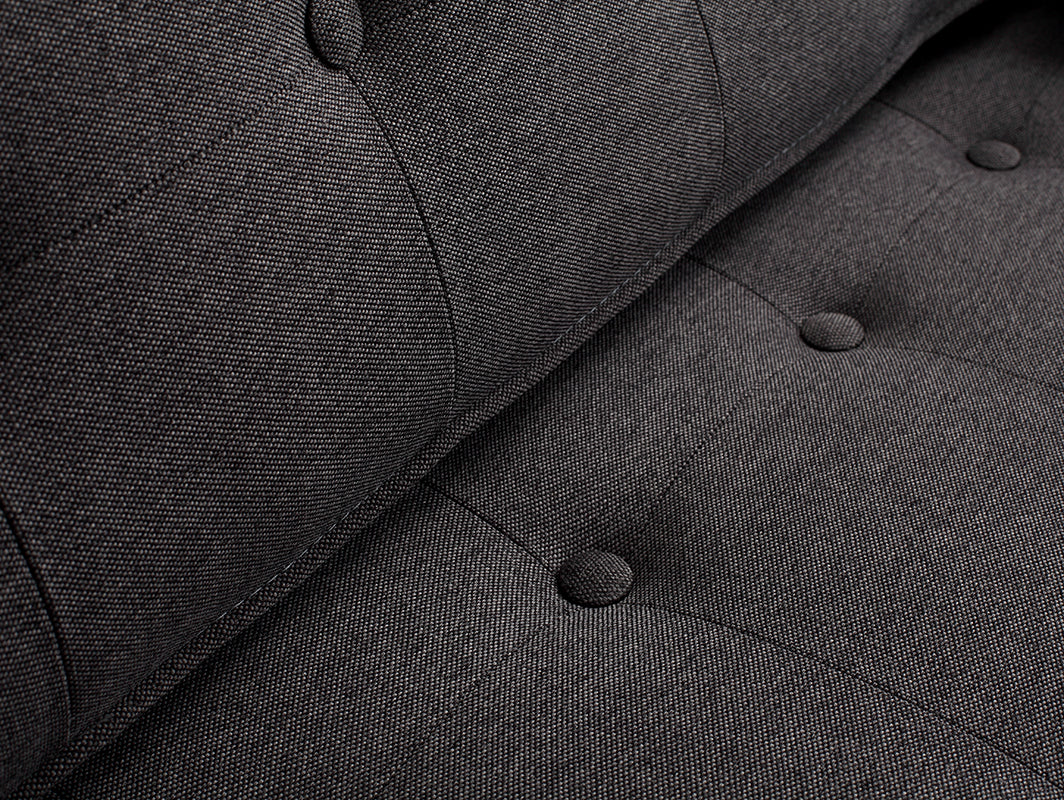 Trivietė sofa-lova TOPIC WOOD - anglis(et95), natūrali