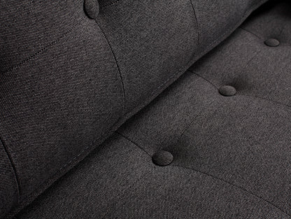 Trivietė sofa-lova TOPIC WOOD - anglis(et95), natūrali