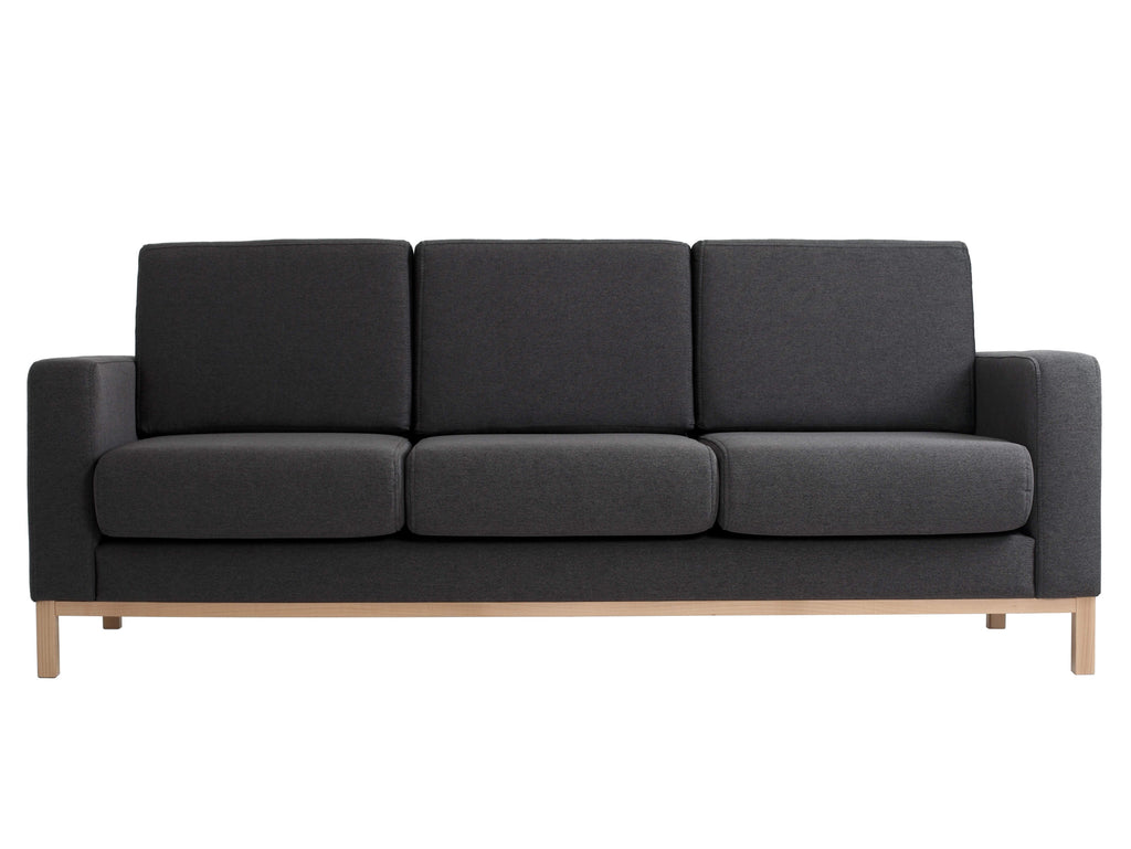 Trivietė sofa SCANDIC - anglis(et95), natūrali