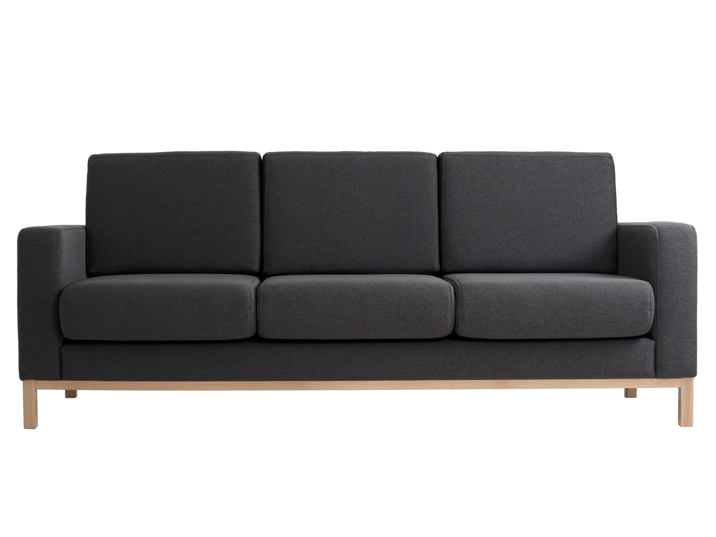 Trivietė sofa SCANDIC - anglis(et95), natūrali