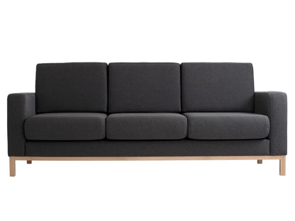 Trivietė sofa SCANDIC - anglis(et95), natūrali