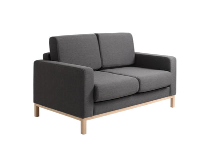 Dvivietė sofa-lova SCANDIC - anglies(et95), natūrali
