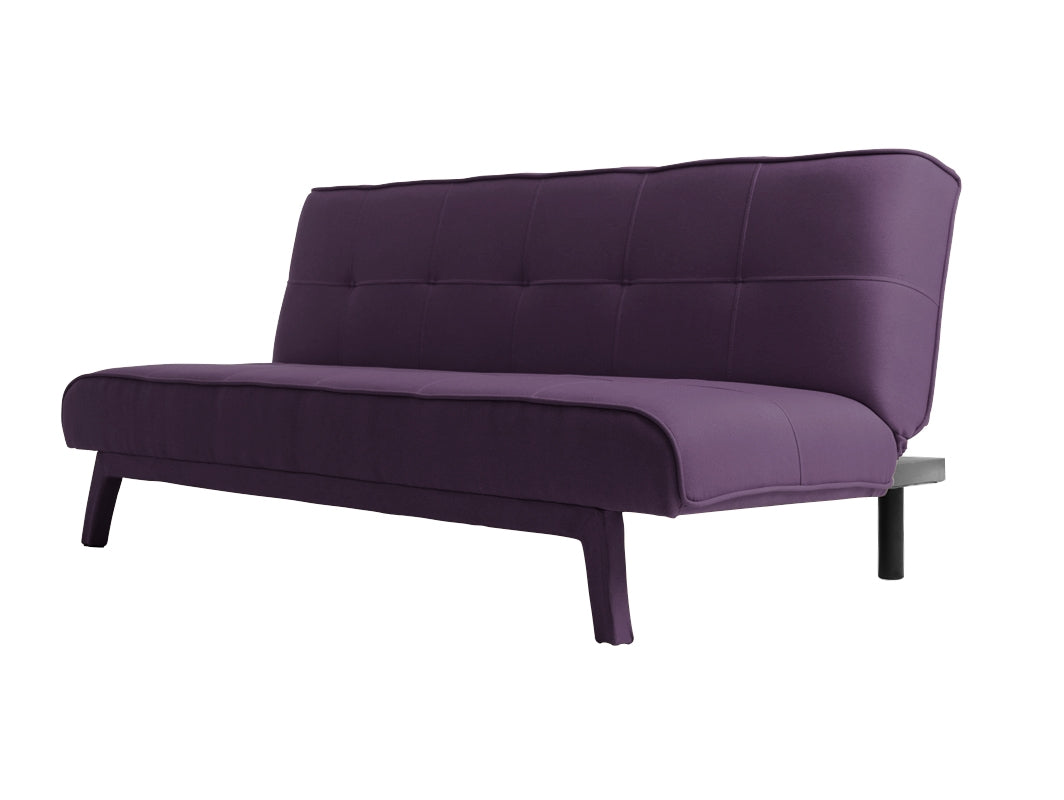 Dvivietė sofa-lova MODES - slyva(1309), juoda