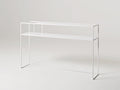 Konsolė SENSO FLOWER METAL 120x25 L - balta