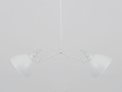 Pakabinamas šviestuvas COBEN TWO HEAD - baltas