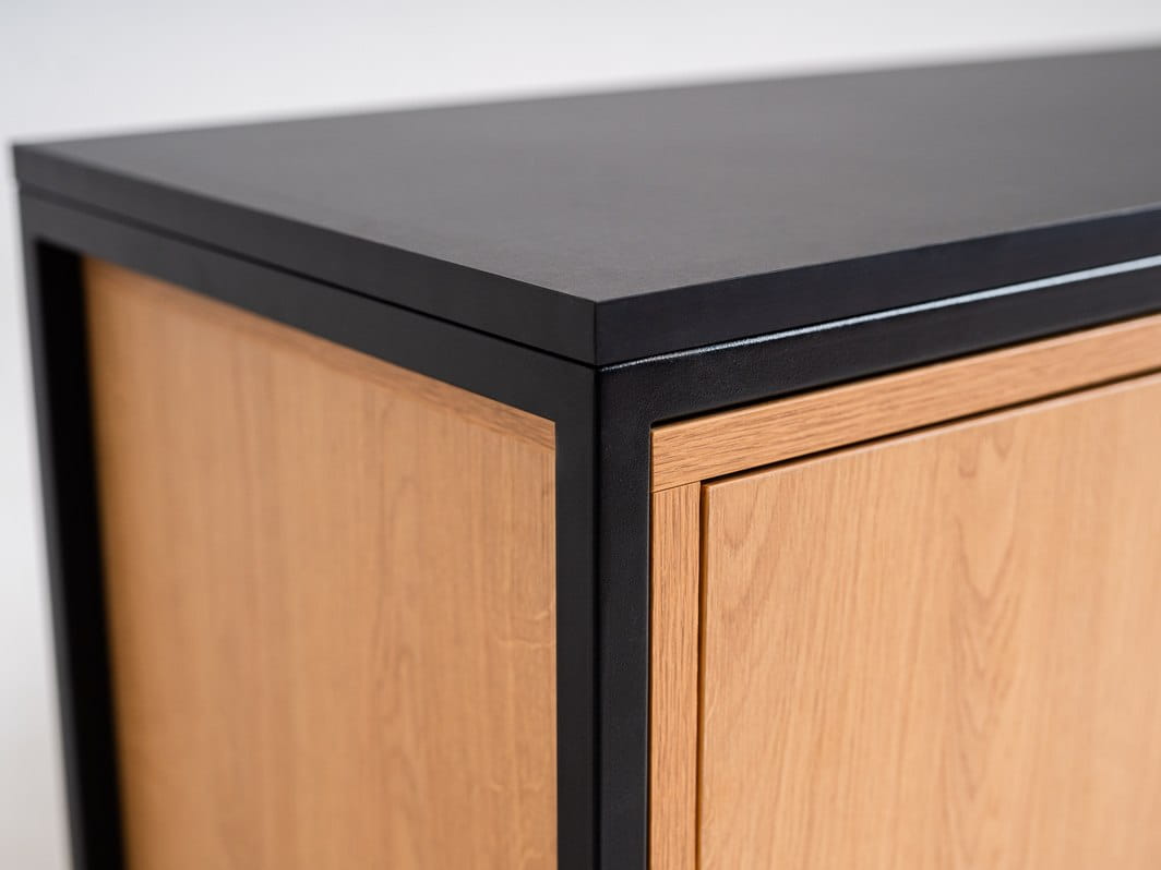 Rack RTV SKAP 3R1 DOOR - juodas