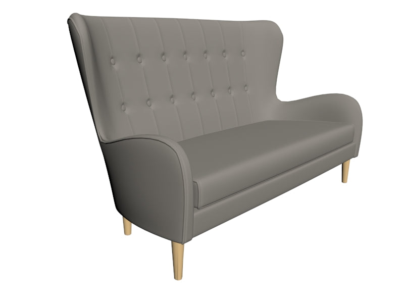 Trivietė sofa COZYBOY - audros debesis(mt15), natūrali