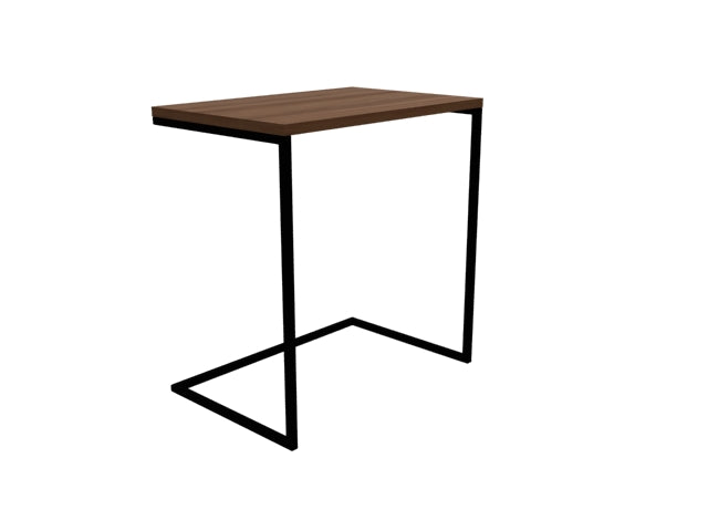 Šoninis staliukas LUPE SOLID WOOD 60 - ąžuolas, juodas